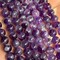 Natural Dreamy Amethyst Beads Round Stone Beads DIY Loose Beads for Jewelry Making Beads 15" (10mm)